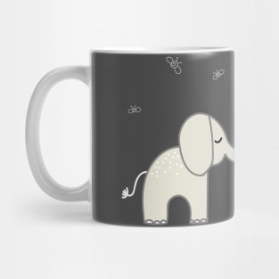 Animal memes: There are bees here, let's leave immediately (light text) Mug